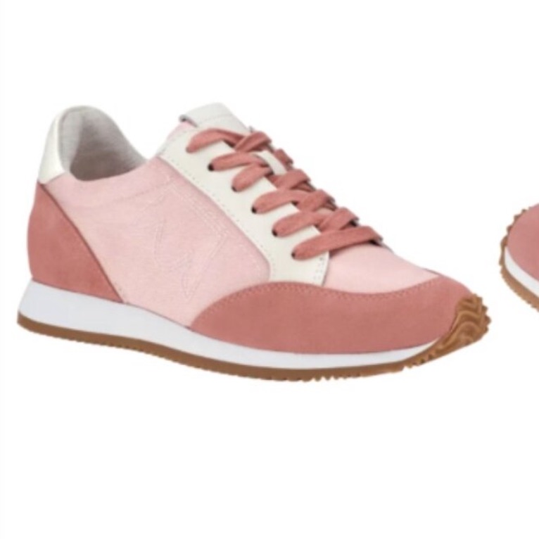Birdies Pink Suede & Leather Roadrunner Sneaker
